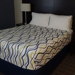 AHS Simplicity Collection T-200 Helix Wavy Stripe Top Sheets King 114x100 100% Polyester Lime/Navy/White 12 Per Case Price Per Each